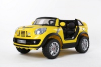 Радиоуправляемый детский электромобиль Mini Cooper Желтый