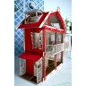 Конструктор 3D деревянный подвижный Lemmo Большой дом для кукол - 00-15