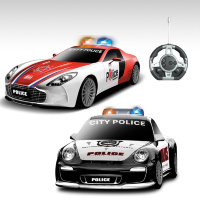 Радиоуправляемый конструктор - автомобили Aston Martin и Porsche "Полиция" - 2028-2J03B