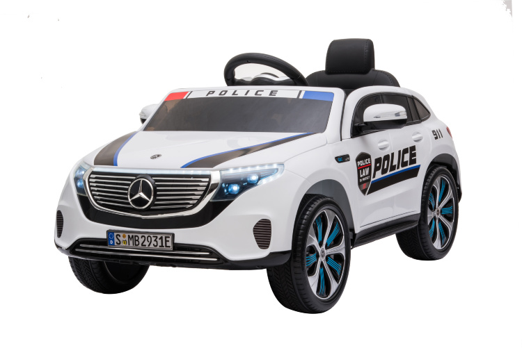 Детский электромобиль Mercedes Benz Police EQC 400 4MATIC - HL378-WHITE