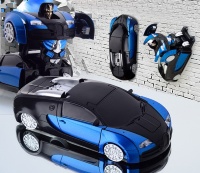 Радиоуправляемый трансформер, ползающий по стенам MZ Bugatti Veyron Blue 1:24 - 2815P-B