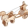 Деревянный механический 3D-пазл Wooden City Римская колесница - WR301